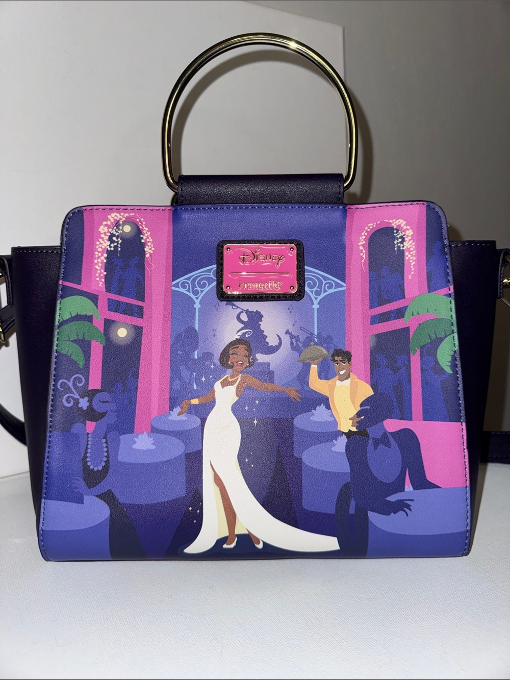 Loungefly Disney Tiana's Palace Crossbody Satchel Purse